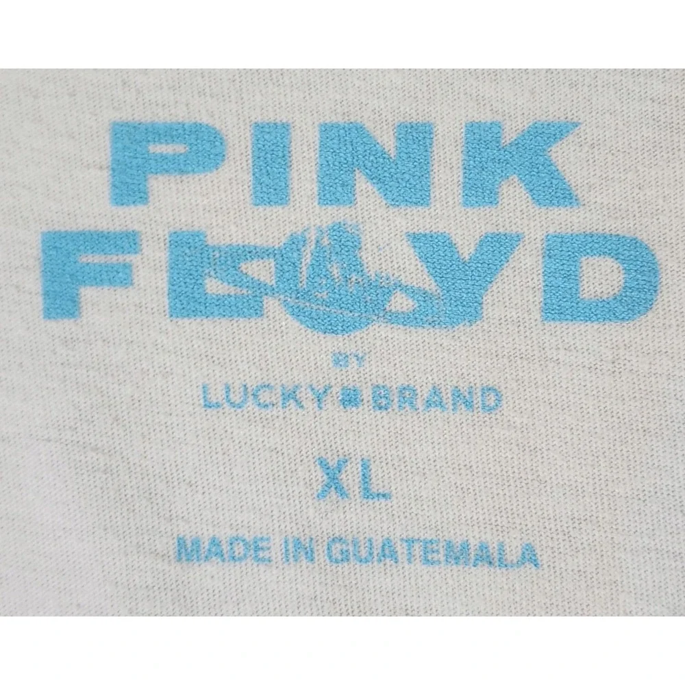 Pink Floyd Dark Side of the Moon 1972 Graphic T-Shirt White Size XL